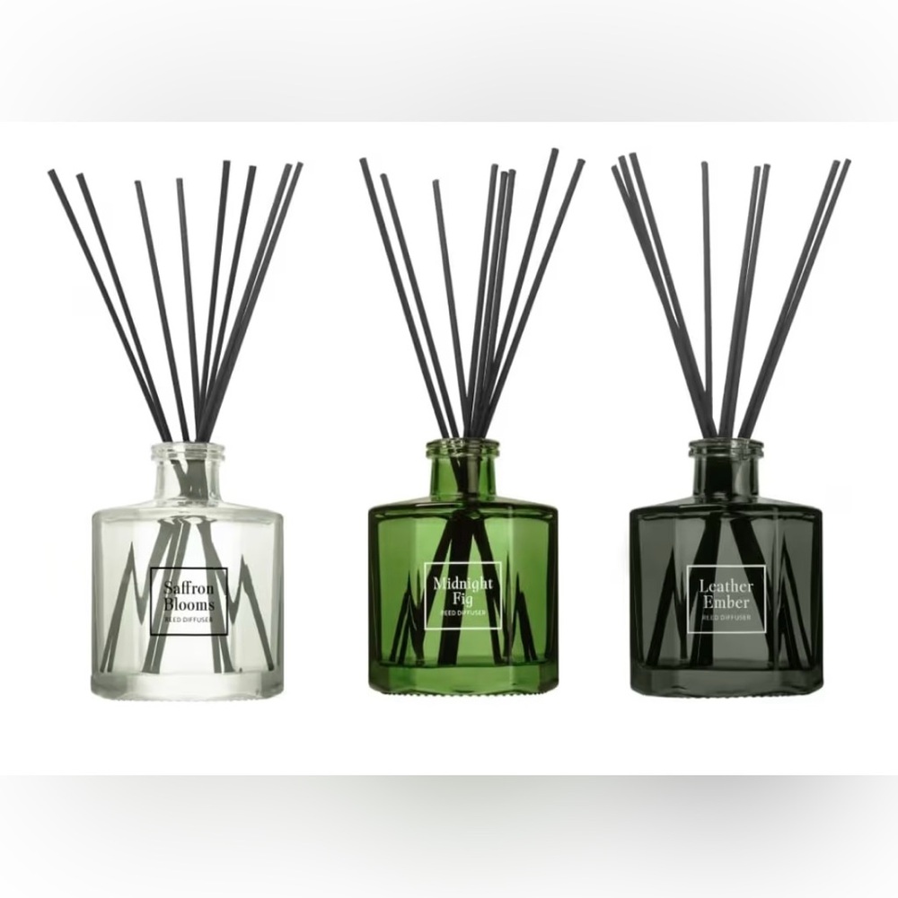 Bellevue Reed Diffuser Set Glass Diffuser Essential Oils Fragrance New